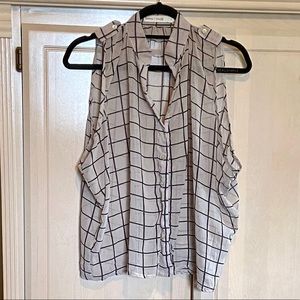 Anthropologie Bishop + Young Beige and Black Top